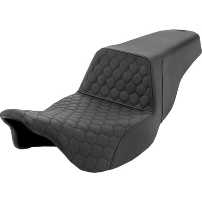 Asiento elevado tipo panal - Asiento elevado - Panal - Costuras negras - FL '08-'24