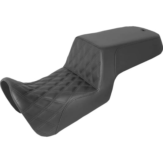 Asiento elevado con costura de celosía - Asiento elevado - Costura de celosía delantera/Trasero liso - Negro - Pan America '21-'24