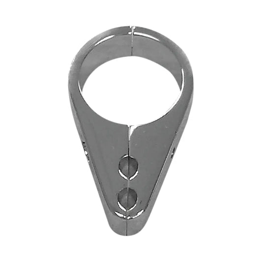 Cable Clamp - Dual Throttle/Idle - 1-1/8" - Chrome