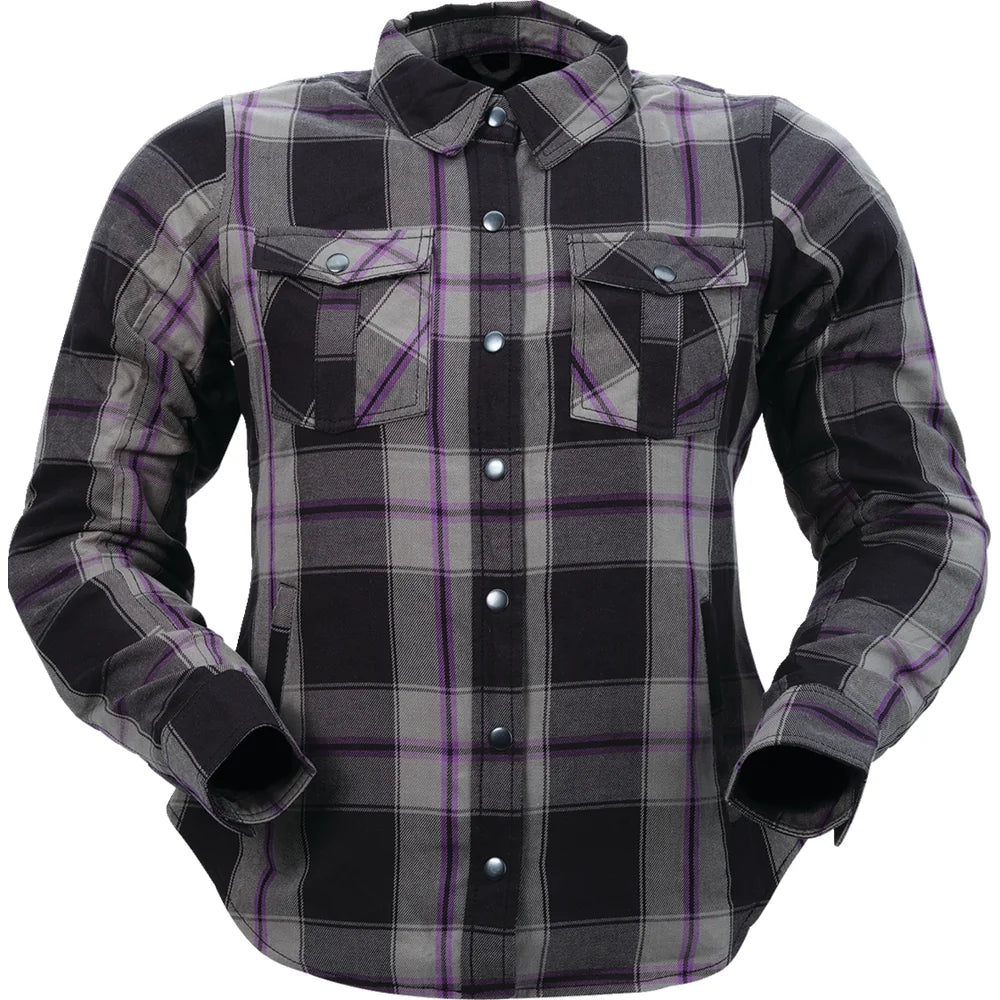 Camisa de Franela Z1R Women's Ashwood 2W Purple