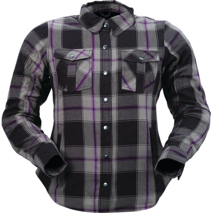 Camisa de Franela Z1R Women's Ashwood 2W Purple