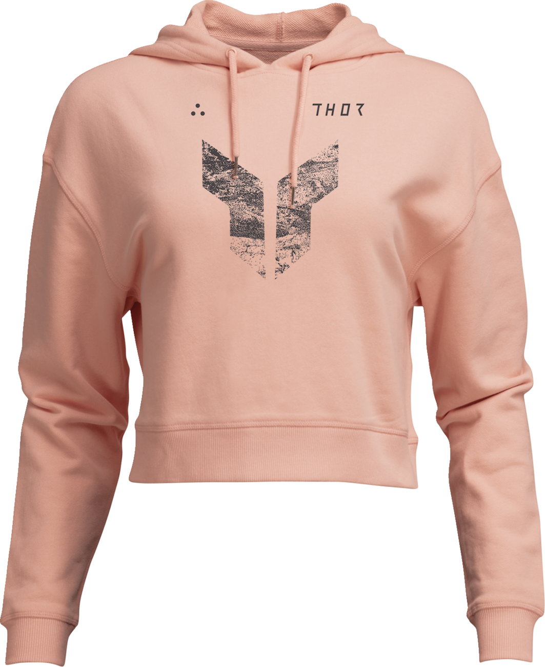 Sudadera corta con capucha icónica para mujer