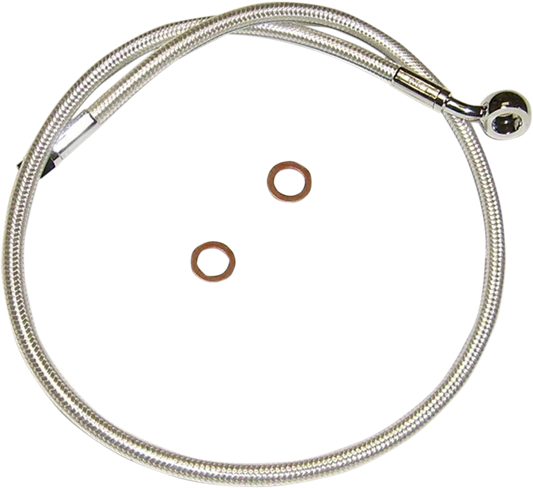 Kit de línea de freno delantero específico para ABS Designer Series de longitud alternativa - Línea de freno - 10 mm-35° - 32" - Sterling Chromite II