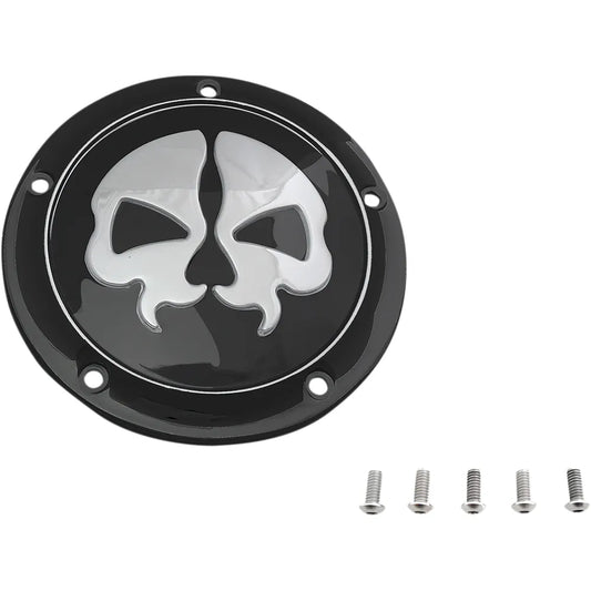 Cubierta del Derby Split Skull - Negro