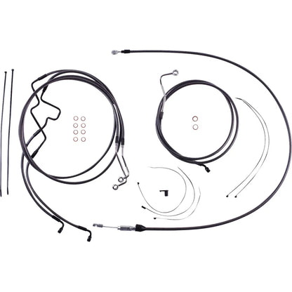 Kit de instalación de manillar de diseñador KARBONFIBR - Kit de instalación de manillar de diseñador KARBONFIBR - 6" - FLHR '21-'22