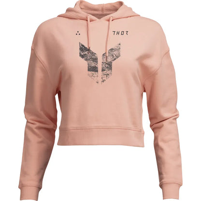 Sudadera corta con capucha icónica para mujer