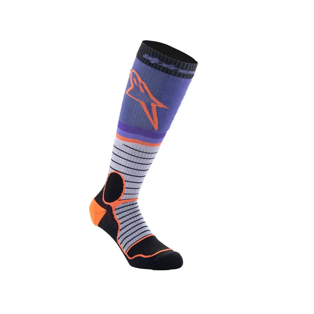 MX Pro Socks V2 - Black/Gray/Purple - Alpinestars