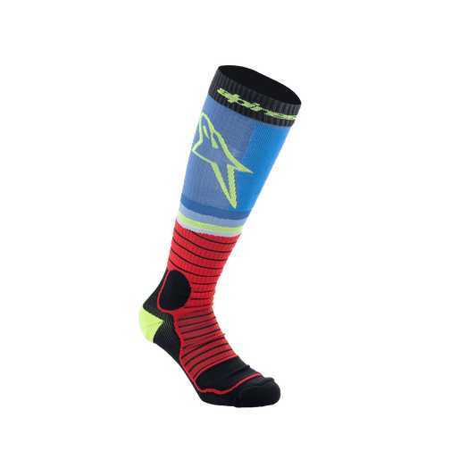 MX Pro Socks V2 - Black/Red/Light Blue - Alpinestars