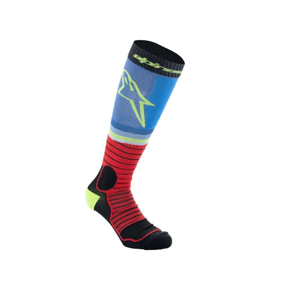 MX Pro Socks V2 - Black/Red/Light Blue - Alpinestars