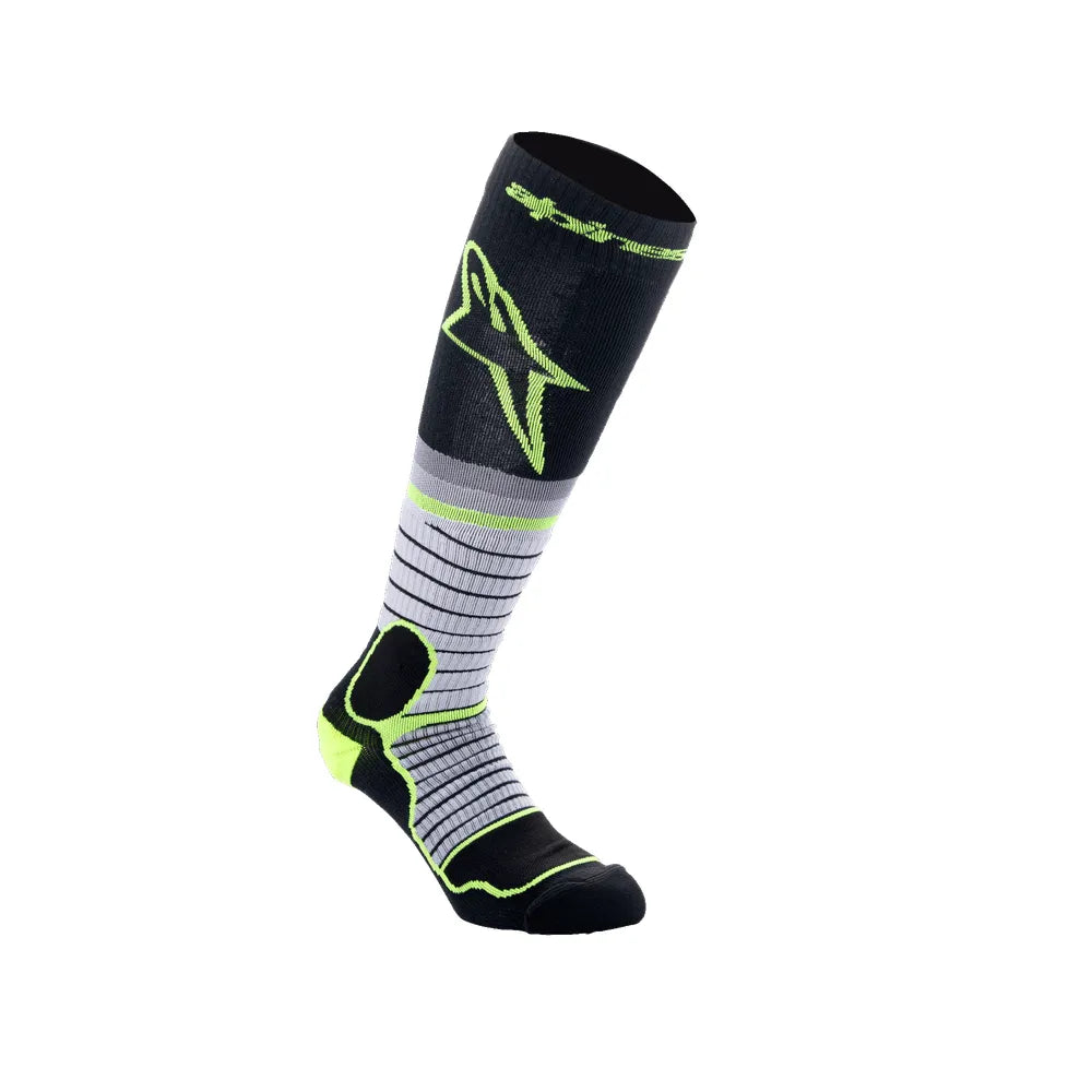 MX Pro Socks V2 - Black/Gray/Yellow Fluo - Alpinestars