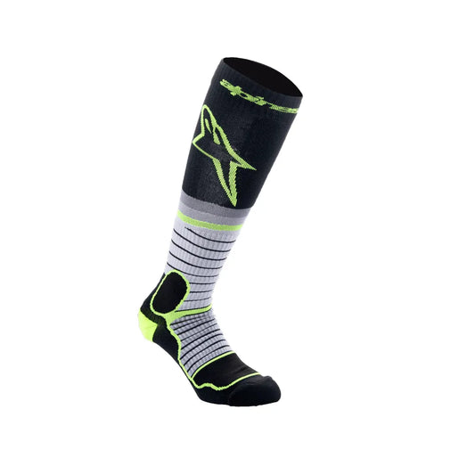 MX Pro Socks V2 - Black/Gray/Yellow Fluo - Alpinestars