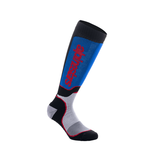 MX Plus Socks - Black/White/Royal Blue - Alpinestars