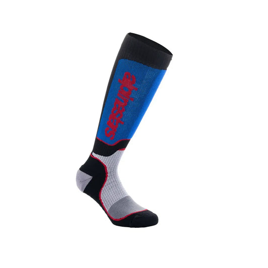 MX Plus Socks - Black/White/Royal Blue - Alpinestars