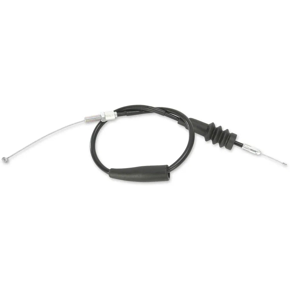 Cable del acelerador de vinilo negro.