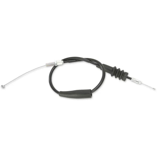 Cable del acelerador de vinilo negro.