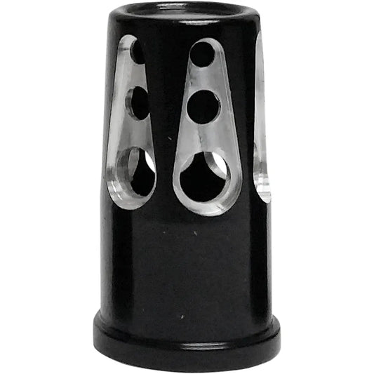 Valve Stem Caps - Gatlin - Black Anodized