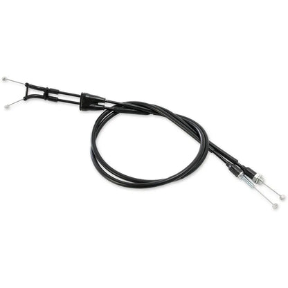Cable del acelerador de vinilo negro.