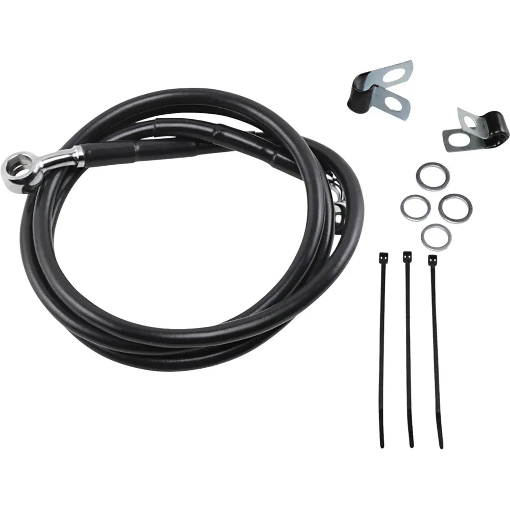 Kit de línea de freno de vinilo negro de longitud extendida