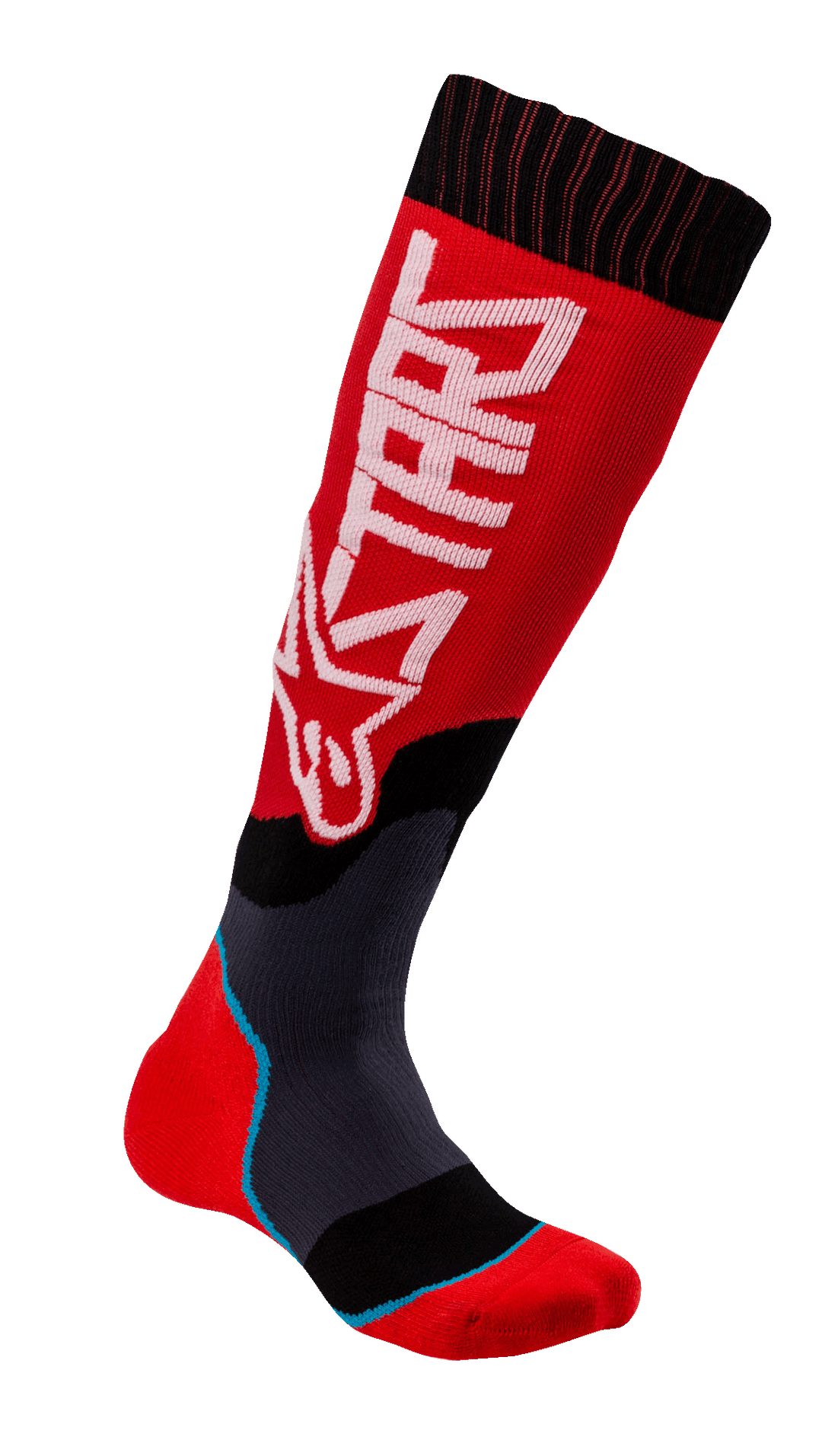 Calcetas Alpinestars Youth MX Plus 2 - Rojo/Blanco