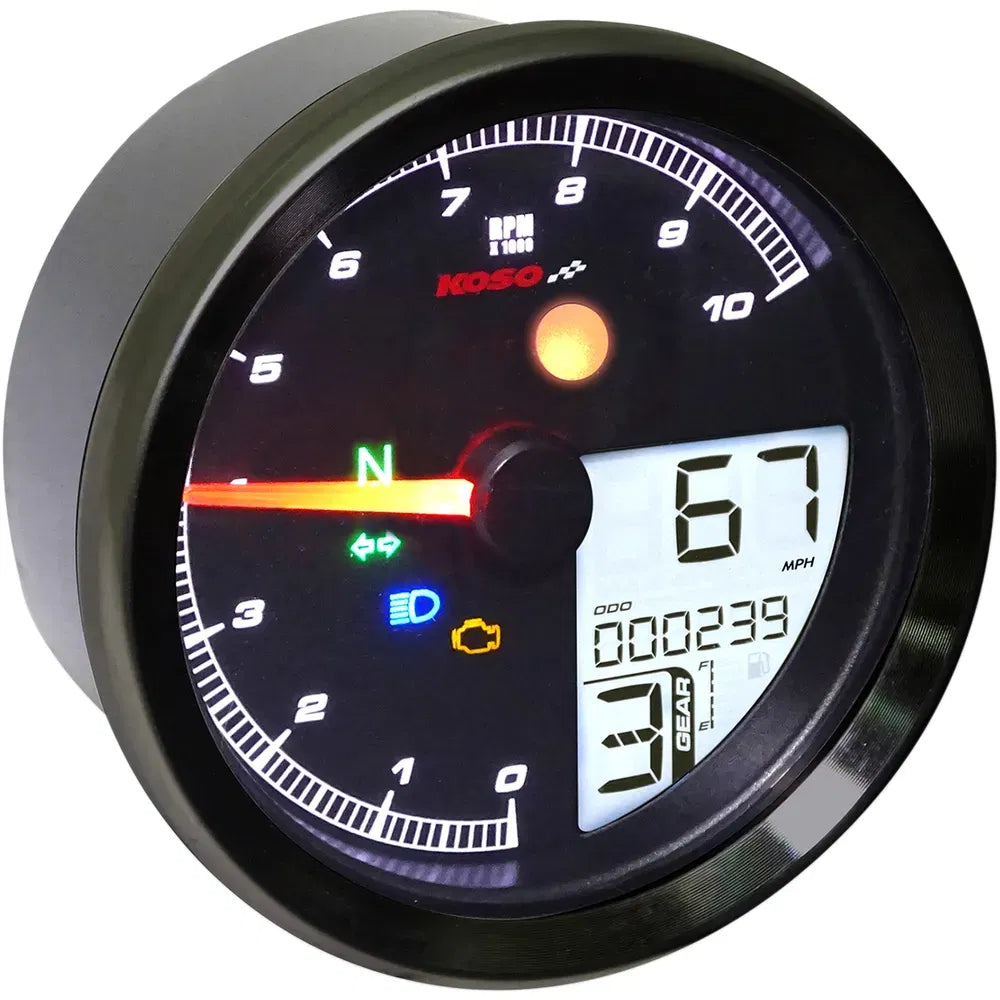 TNT-04 Multi-Function Meter - Black Bezel - 3.30" Diameter x 2.19" D