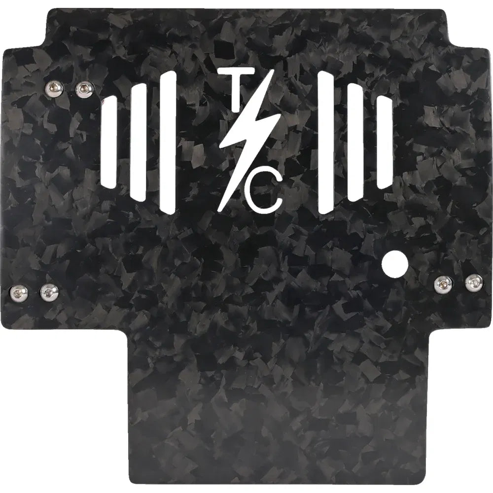 Placa protectora de fibra de carbono forjada