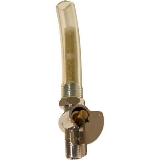 Petcock with Indicator and Locknut - 1/4" X 1/4"