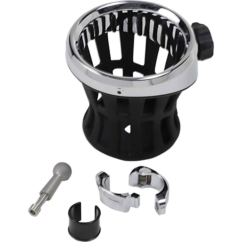 Drink Holder -  Handlebar Mount - Chrome