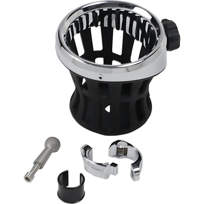 Drink Holder -  Handlebar Mount - Chrome