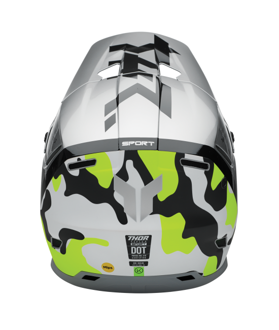 Casco Thor Reflex Sport Riot - Gris/Acido
