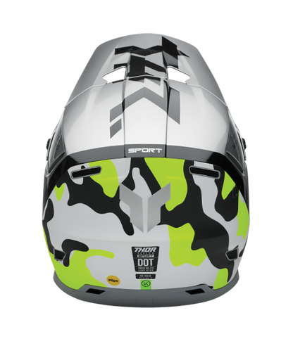 Casco Thor Reflex Sport Riot - Gris/Acido