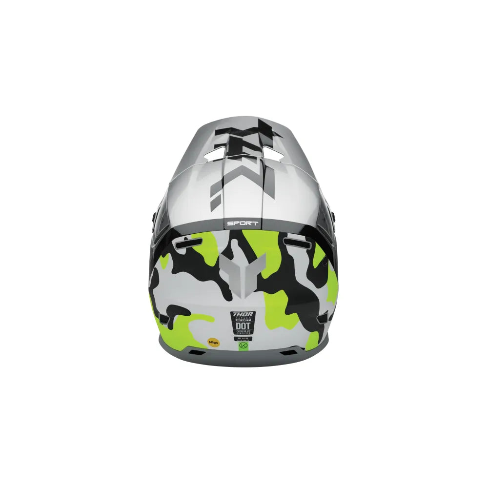 Casco Thor Reflex Sport Riot - Gris/Acido