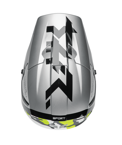 Casco Thor Reflex Sport Riot - Gris/Acido