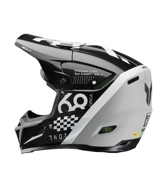 Casco Thor Reflex Sport Riot - Negro/Blanco