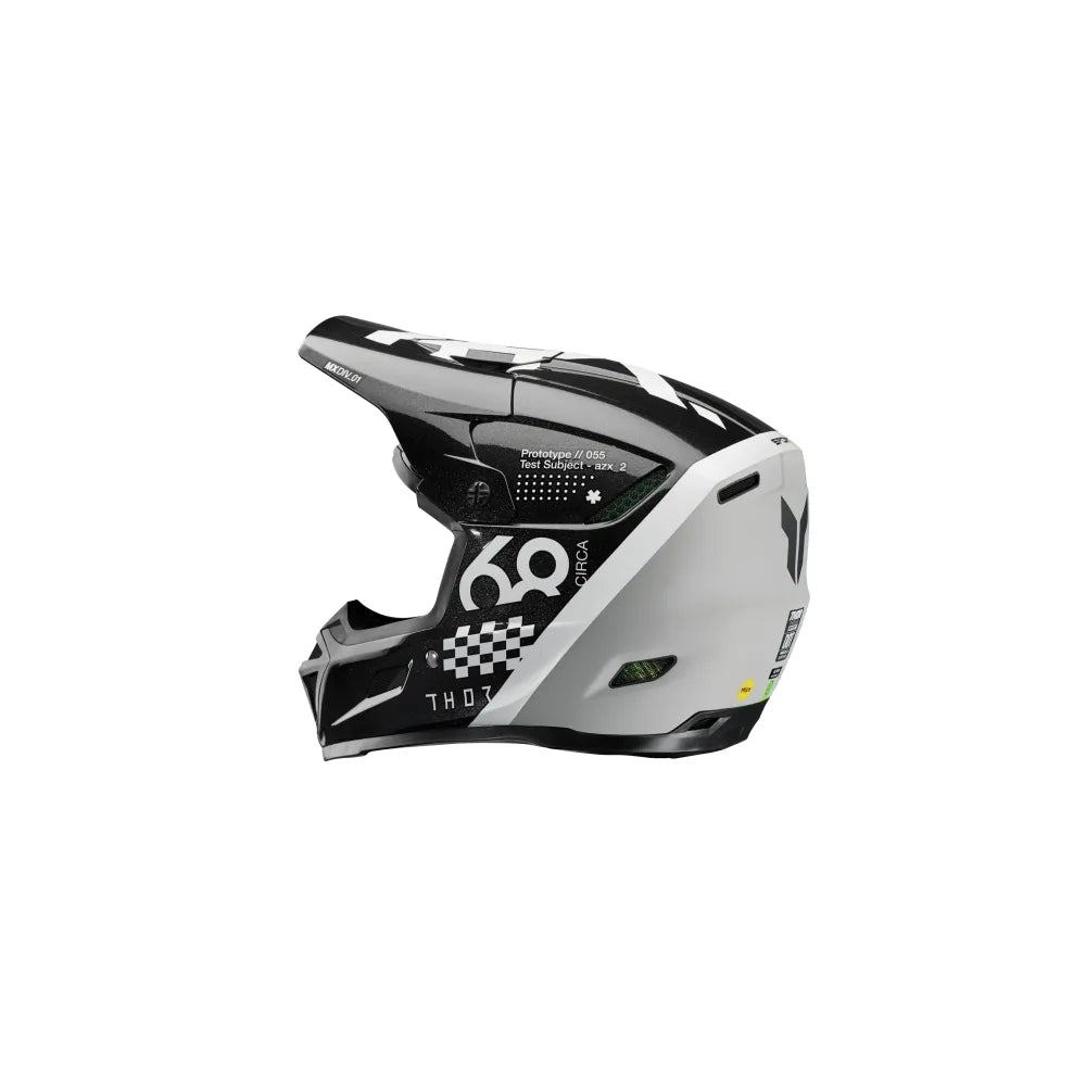 Casco Thor Reflex Sport Riot - Negro/Blanco
