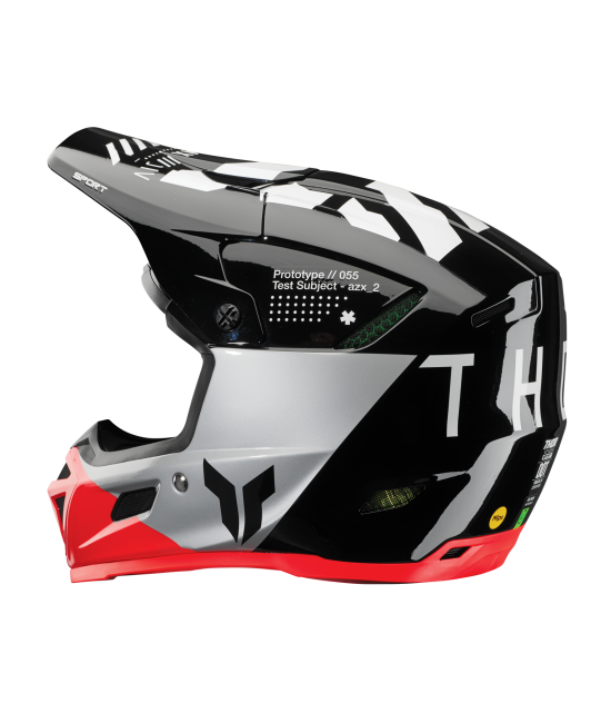 Casco Thor Reflex Sport Strike - Negro/Rojo