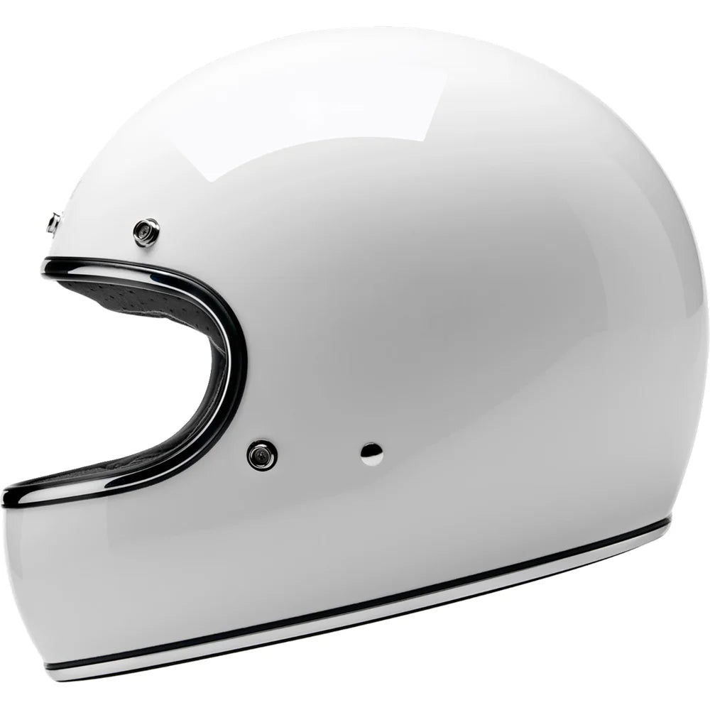 Casco gringo blanco brillo