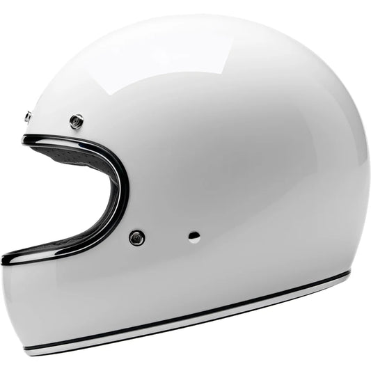 Casco gringo blanco brillo