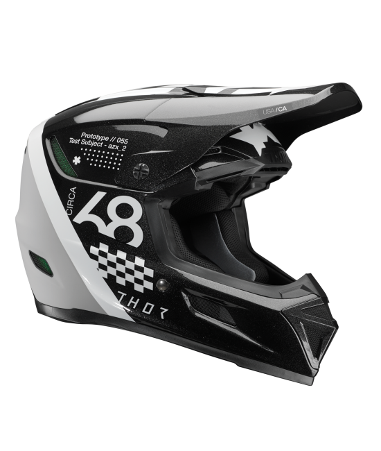 Casco Thor Reflex Sport Riot - Negro/Blanco