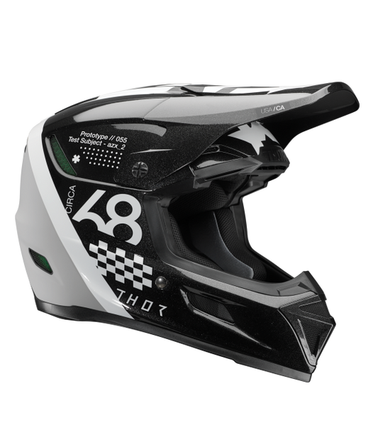 Casco Thor Reflex Sport Riot - Negro/Blanco