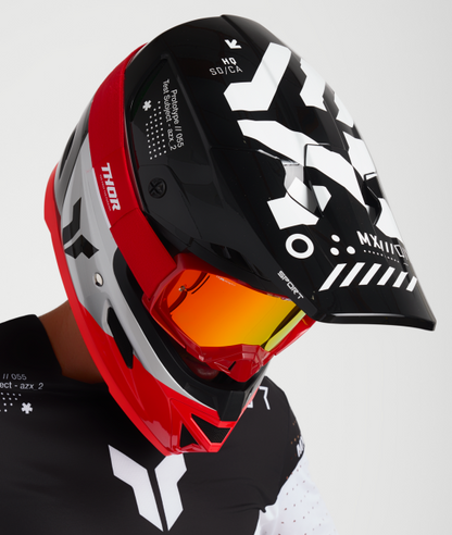 Casco Thor Reflex Sport Strike - Negro/Rojo