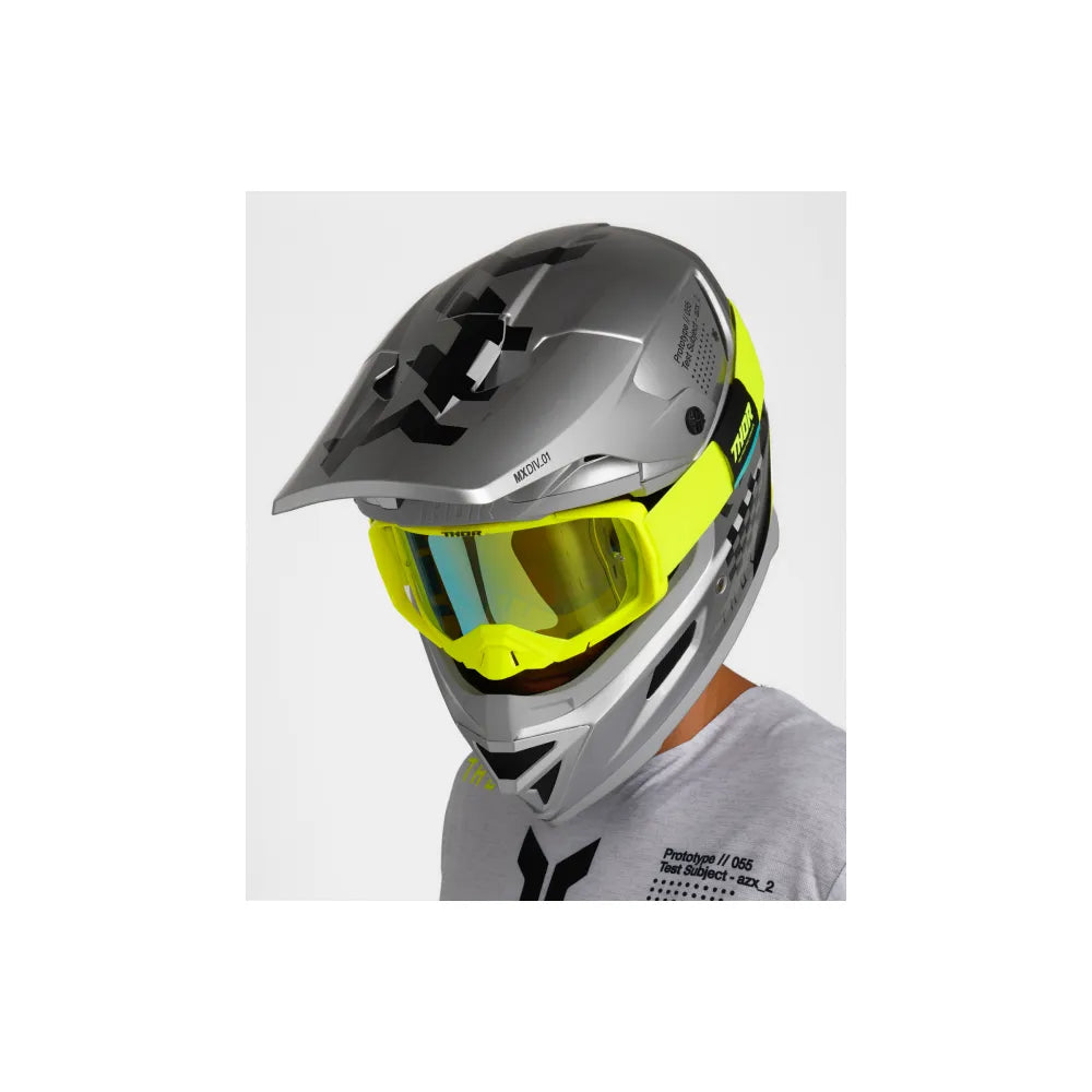 Casco Thor Reflex Sport Riot - Gris/Acido