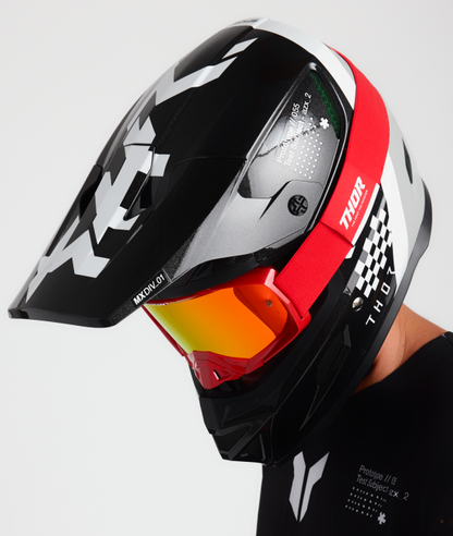 Casco Thor Reflex Sport Riot - Negro/Blanco