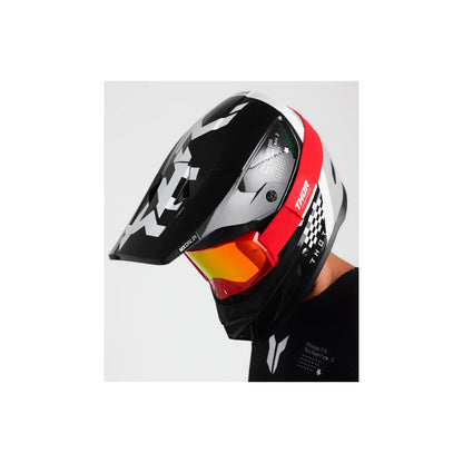 Casco Thor Reflex Sport Riot - Negro/Blanco
