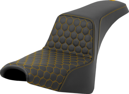 Asiento elevador tipo panal - Asiento elevador - Panal - Costuras doradas - FXBB/FXST '18-'24