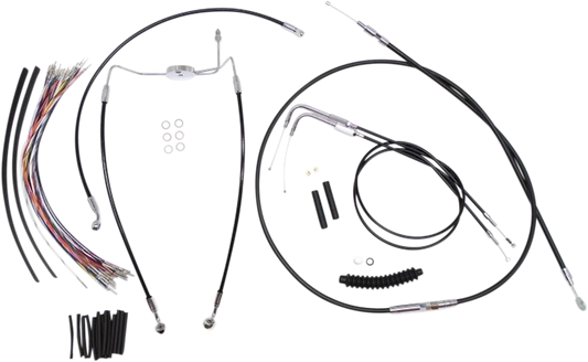 Kit de instalación de manillar XR - Kit de instalación de manillar XR - Colgadores Ape de 12"-14" - FLH '96-'06 - Negro