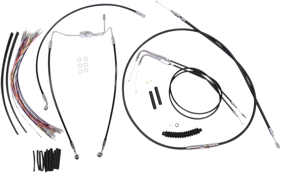 Kit de instalación de manillar XR - Kit de instalación de manillar XR - Colgadores Ape de 12"-14" - FLH '96-'06 - Negro
