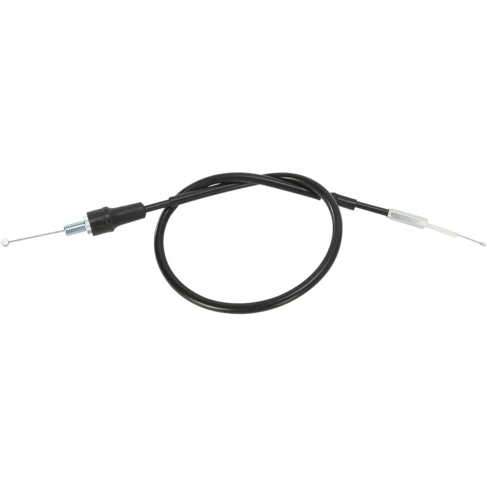 Cable del acelerador de vinilo negro.