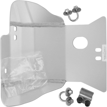 Placa protectora de aluminio — Placa protectora - Placa protectora - Plata - Kawasaki - KX 65