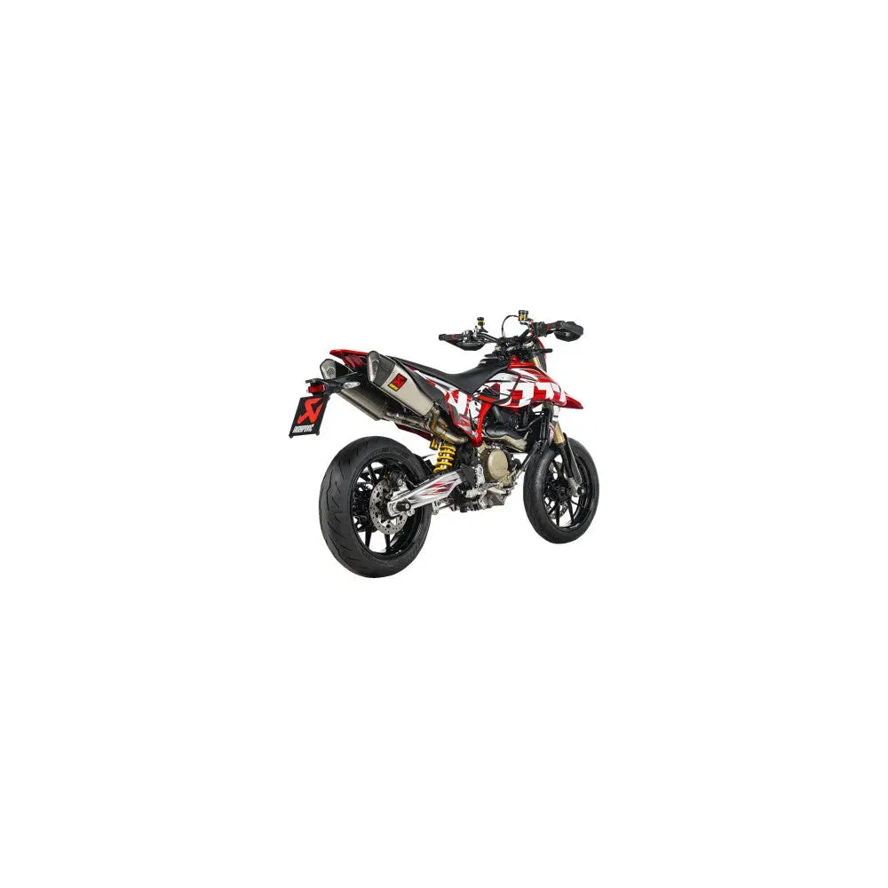 Escape Akrapovic - Slip-On Line Mufflers - Titanium - Hypermotard 698
