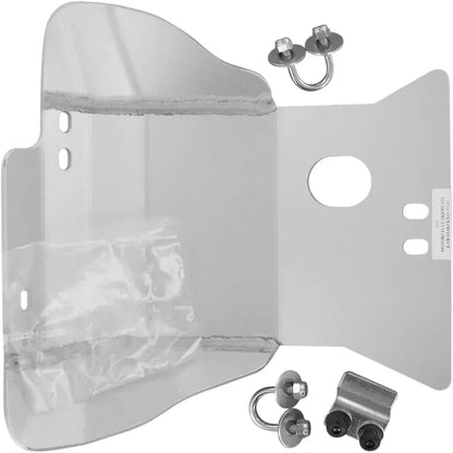 Placa protectora de aluminio — Placa protectora - Placa protectora - Plata - Kawasaki - KX 65